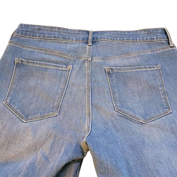 Old Navy Woman’s 14 Jeans Boot-Cut 36x31 Med Blue High Rise Metal Zip BRAND NEW - Picture 4 of 12